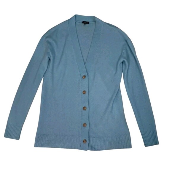 Talbots Cardigan Sweater Women's XS Blue V Neck Button Up Long Sleeve‎ Classic - Picture 1 of 8